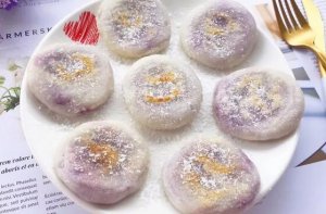 宝宝紫薯的吃法：紫薯芋泥年糕