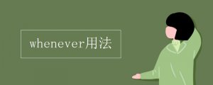 whenever的用法