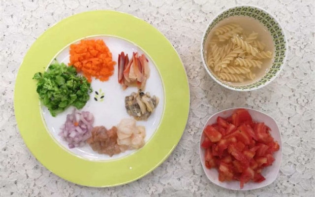 海鲜炒意面的做法 两岁宝宝食谱