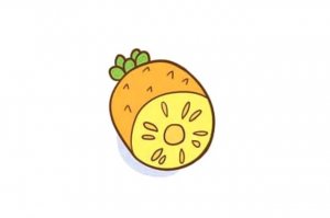 水果简笔画菠萝怎么画