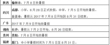 暑假时间：2018暑假什么时候结束