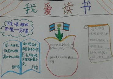 小学生读书手抄报内容图片简单又漂亮