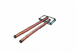 传统餐具筷子简笔画步骤图片