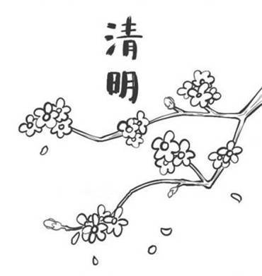 2019清明节简笔画图片大全