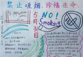 吸烟有害健康的手抄报资料图片