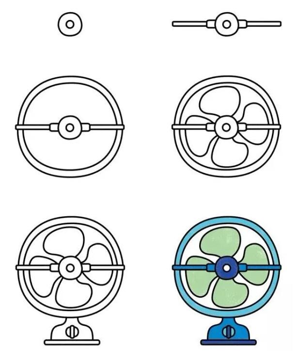电风扇的画法