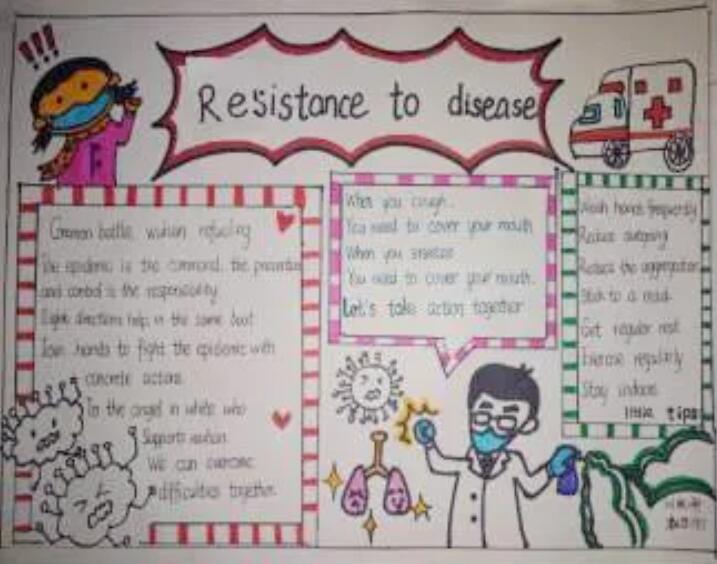 防控新型冠状病毒英语手抄报