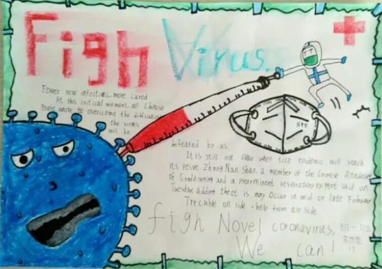 防控新型冠状病毒英语手抄报