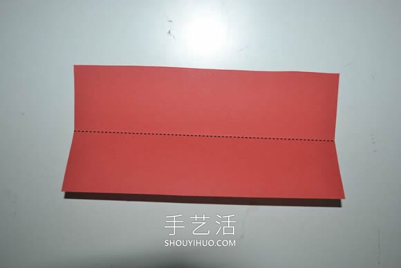 简单手工折纸心形书签的折法图解步骤 -  www.shouyihuo.com