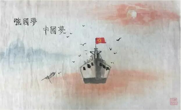 我的中国梦儿童画作品图片欣赏