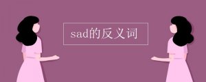 sad的反义词