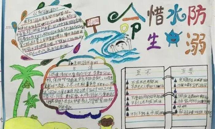 防溺水手抄报大全图片简单好画