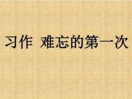 难忘的第一次作文500字