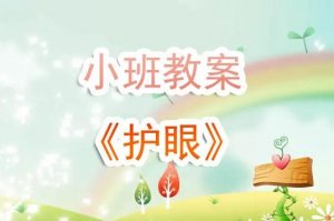 幼儿园小班《护眼》教案