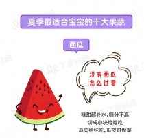 宝宝夏天吃什么水果最好？照这张图挑就行