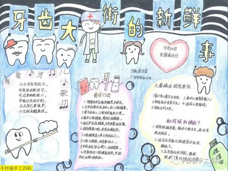 全国爱牙日爱护牙齿手抄报图片大全