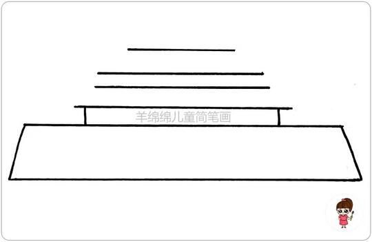 天安门简笔画怎么画？简单一学就会