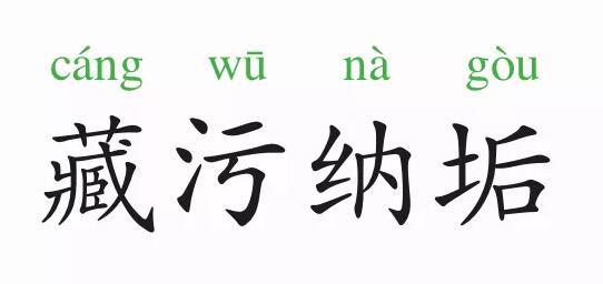 藏污纳垢的意思和故事