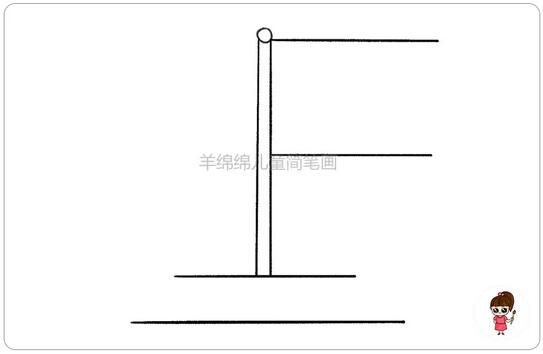 五星红旗简笔画怎么画