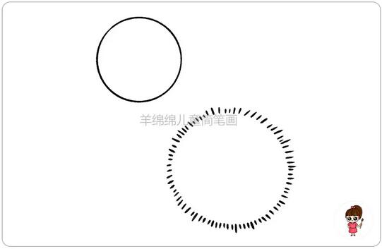 萌萌的小鸡简笔画教程图片