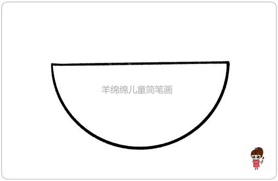 节约粮食简笔画，香喷喷的米饭来了