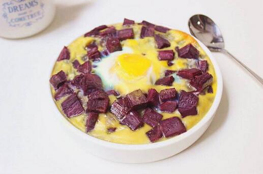 芝香紫薯酿蛋