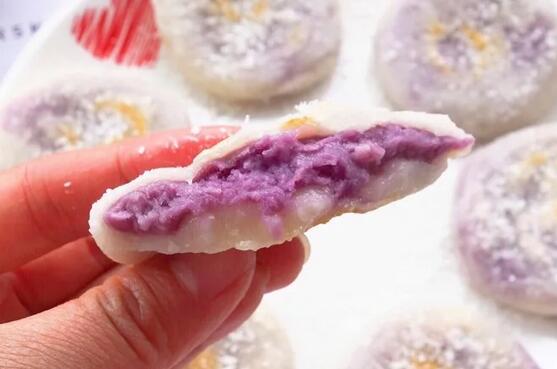 宝宝紫薯的吃法：紫薯芋泥年糕