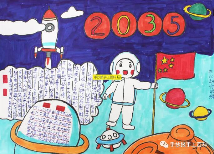 畅想未来2035年手抄报小报