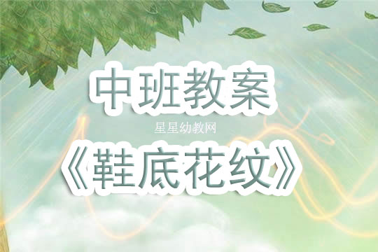 幼儿园中班教案《鞋底花纹》含反思