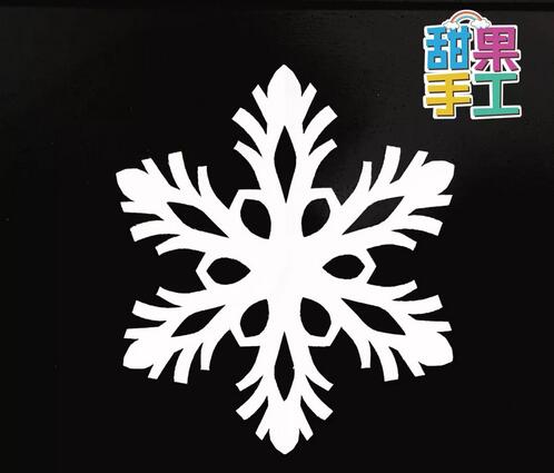 雪花剪纸步骤图解简单多种形状