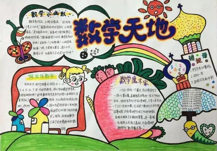 小学数学手抄报图片简单又漂亮