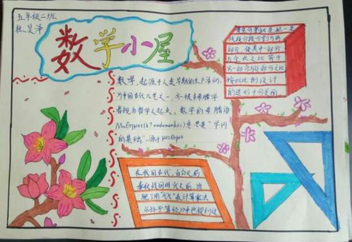 小学数学手抄报图片简单又漂亮