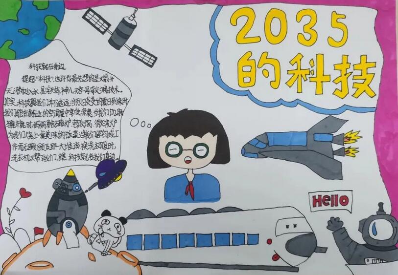 未来2035年的祖国手抄报图片大全