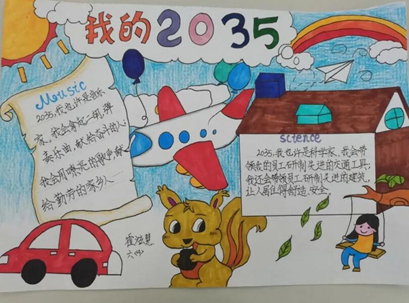 未来2035年的祖国手抄报图片大全