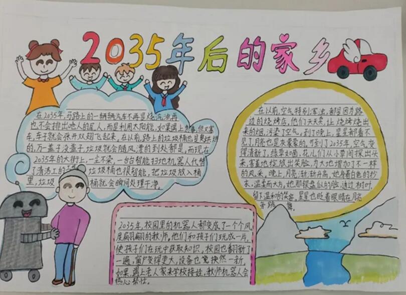 未来2035年的祖国手抄报图片大全