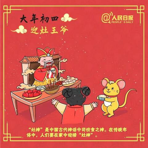 大年初四：迎灶王爷