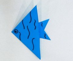 热带鱼手工折纸步骤图片