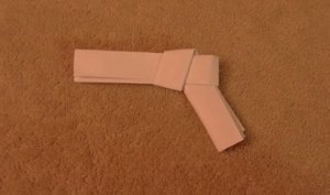 儿童玩具折纸枪的折法