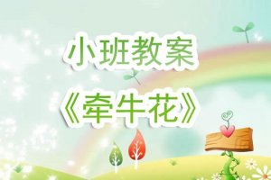 幼儿园小班教案《牵牛花》