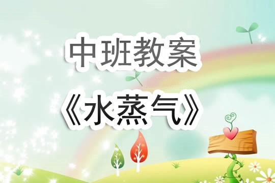 幼儿园中班教案《水蒸气》含反思