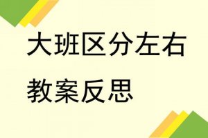 幼儿园大班区分左右教案（8篇）