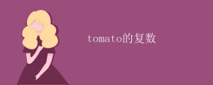 tomato的复数形式