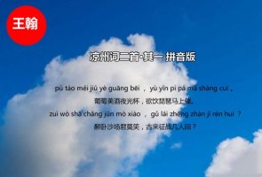 王翰凉州词古诗其一带拼音版 意思及赏析