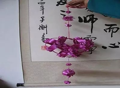 幼儿园彩带风铃心形手工制作