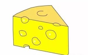黄黄的诱人奶酪简笔画画法图片