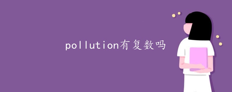 pollution有复数吗