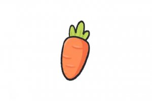 蔬菜胡萝卜简笔画怎么画