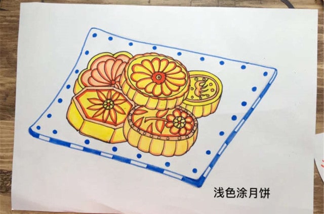 中秋节月饼简笔画怎么画