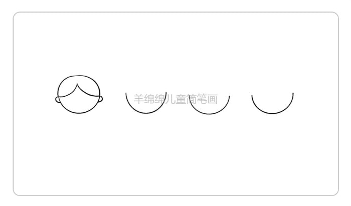 国庆节民族团结一家亲简笔画