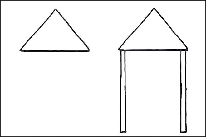 幼儿园滑滑梯简笔画步骤图片